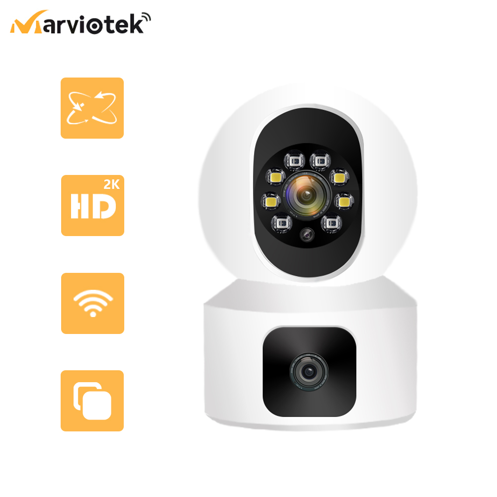 Smart Home Kamera Outdoor - 2K 와이파이 Survalance 카메라 Icsee 듀얼