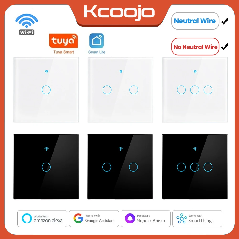 Smart Home System - Tuya Wifi EU 스마트 스위치 1/2/3/4Gang