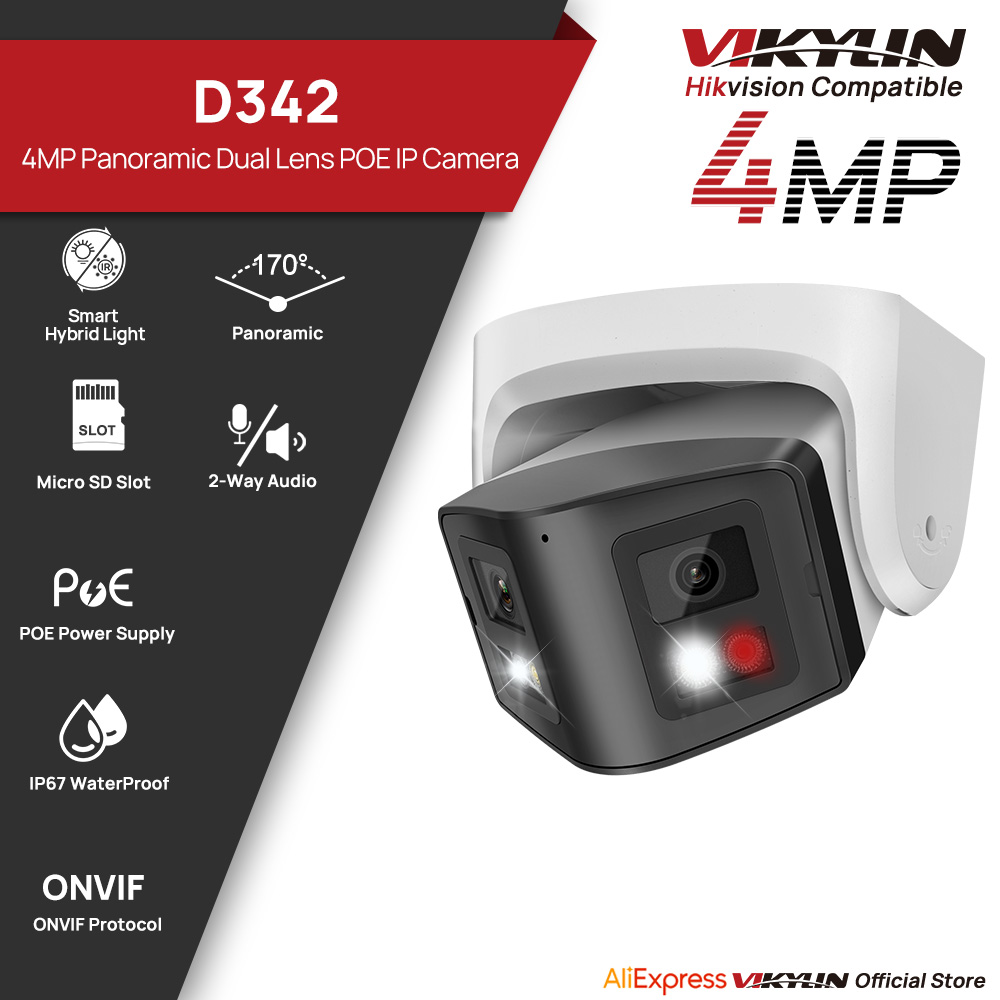 Smart Home Hikvision - Vikylin 4MP 파노라마 듀얼 렌즈 스마트