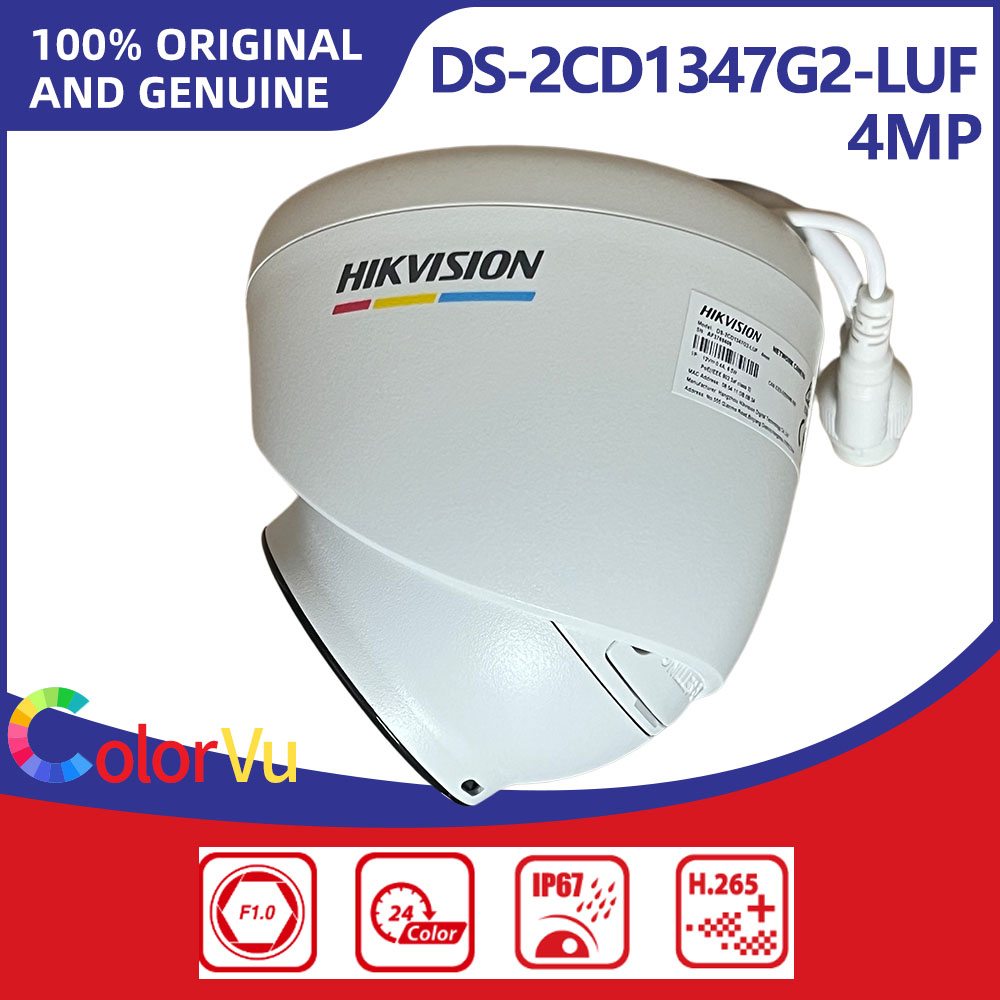 Smart Home Hikvision - Hikvision DS-2CD1347G2-LUF 4MP ColorVu 터렛 IP