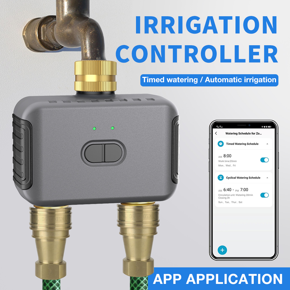 Smart Home Automation - Tuya 2 구역 급수 타이머 정원