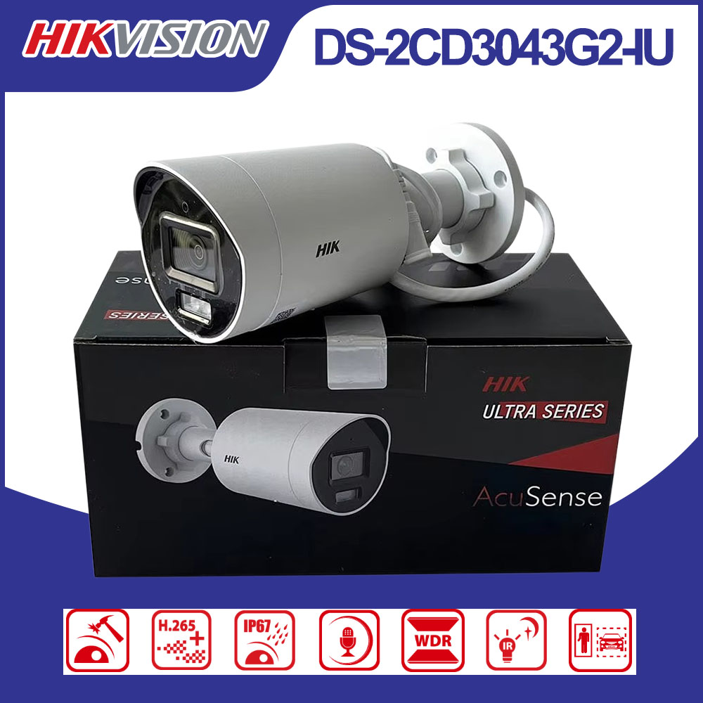 Smart Home Hikvision - Hikvision DS-2CD3043G2-IU 4MP 울트라 시리즈 스마트
