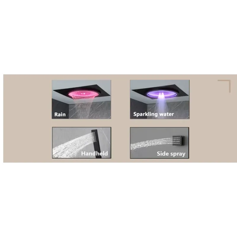 스마트 LED 샤워 세트 욕실 음악 내장형 레인폴 시스 - Smart Home System 리뷰 및 가격
