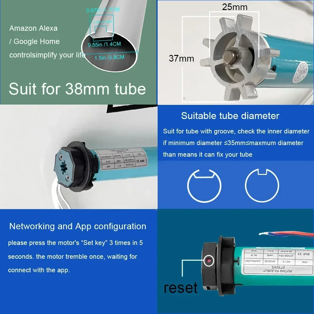 SZMYQ 25mm 2N 투야 스마트 커튼 롤러 드라이 - Smart Home System 리뷰 및 가격