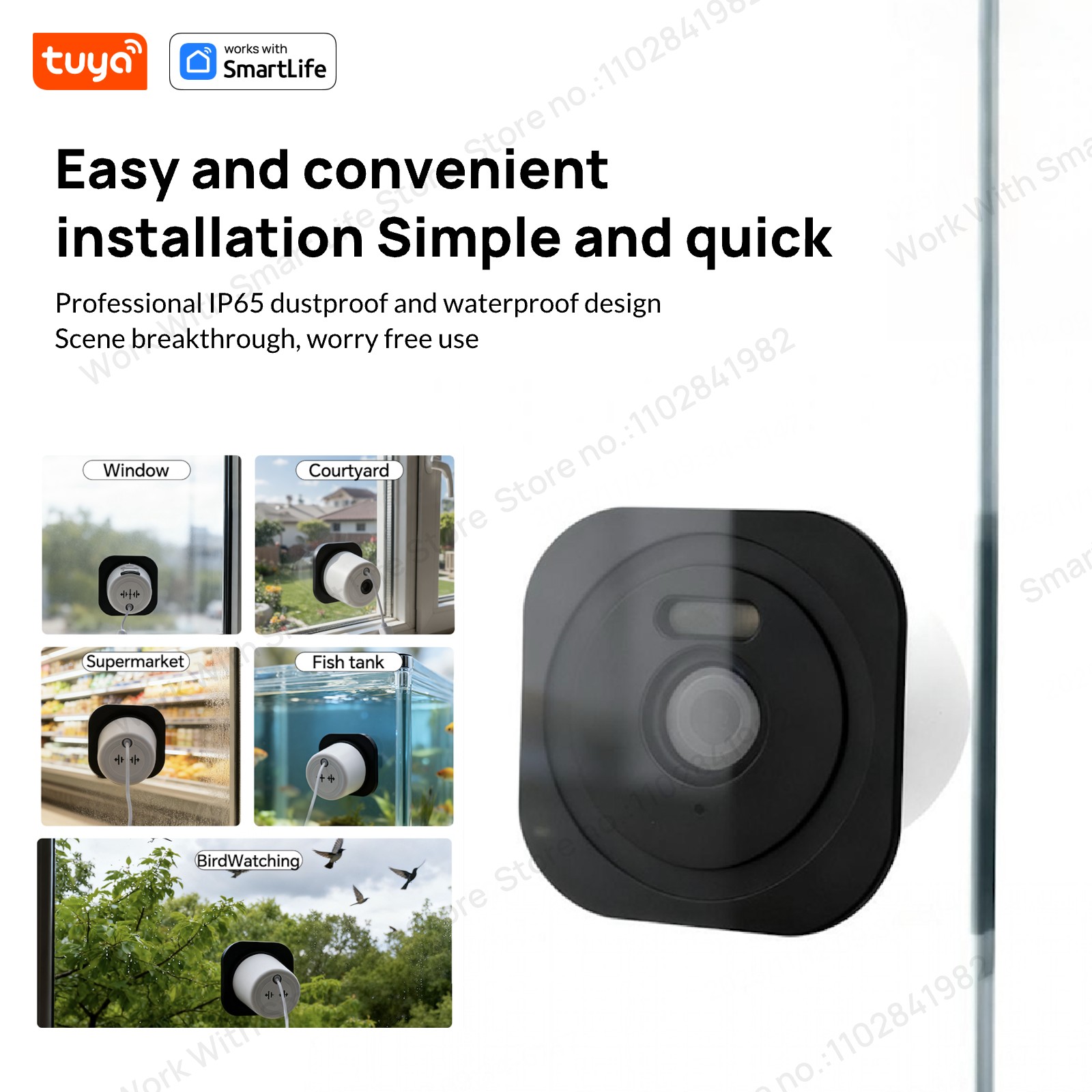 3MP 2K 투야 창문 카메라, 2.4GHz 및 5GH - Smart Home Os 리뷰 및 가격