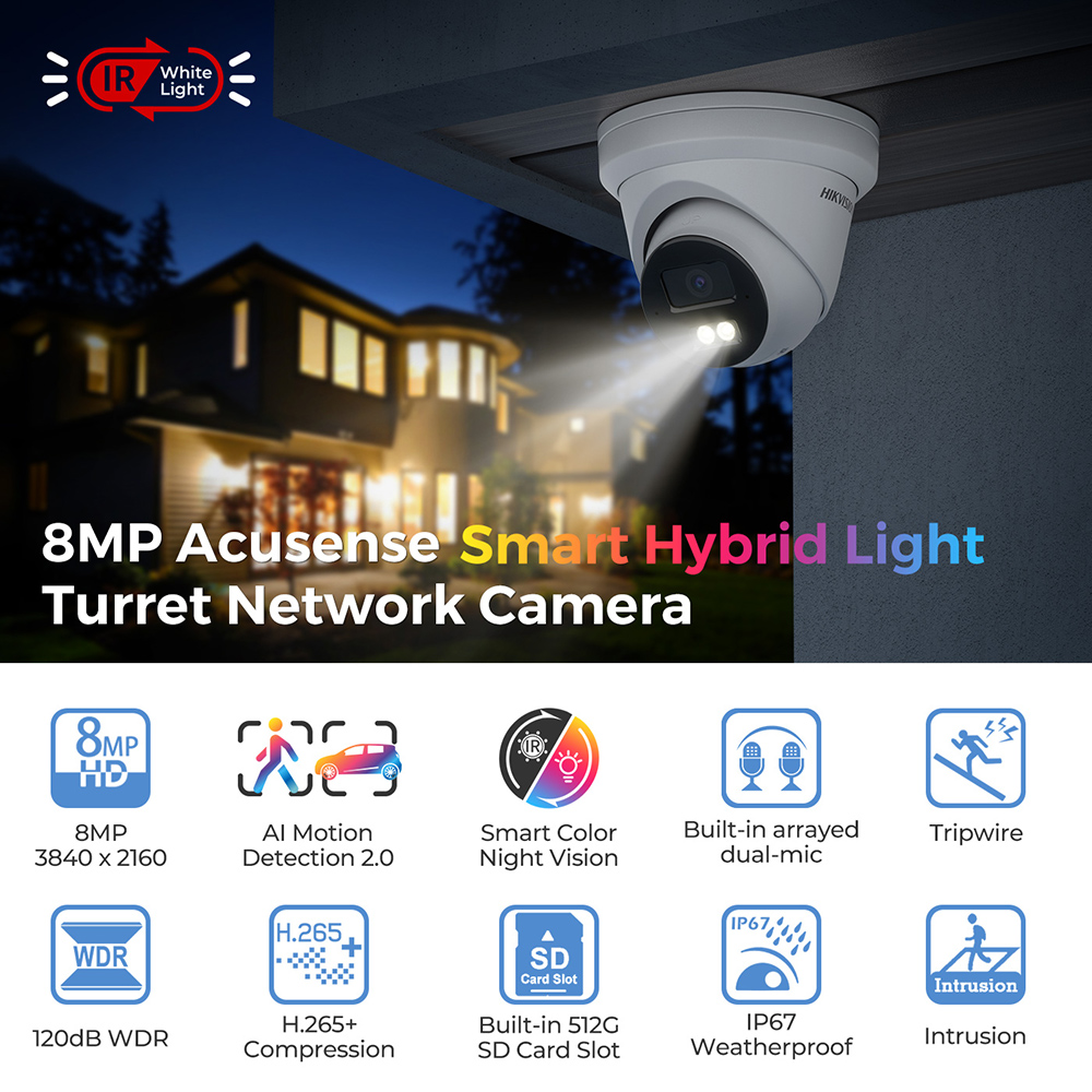 Hikvision 4K 스마트 하이브리드 라이트 불릿  - Smart Home Hikvision 리뷰 및 가격