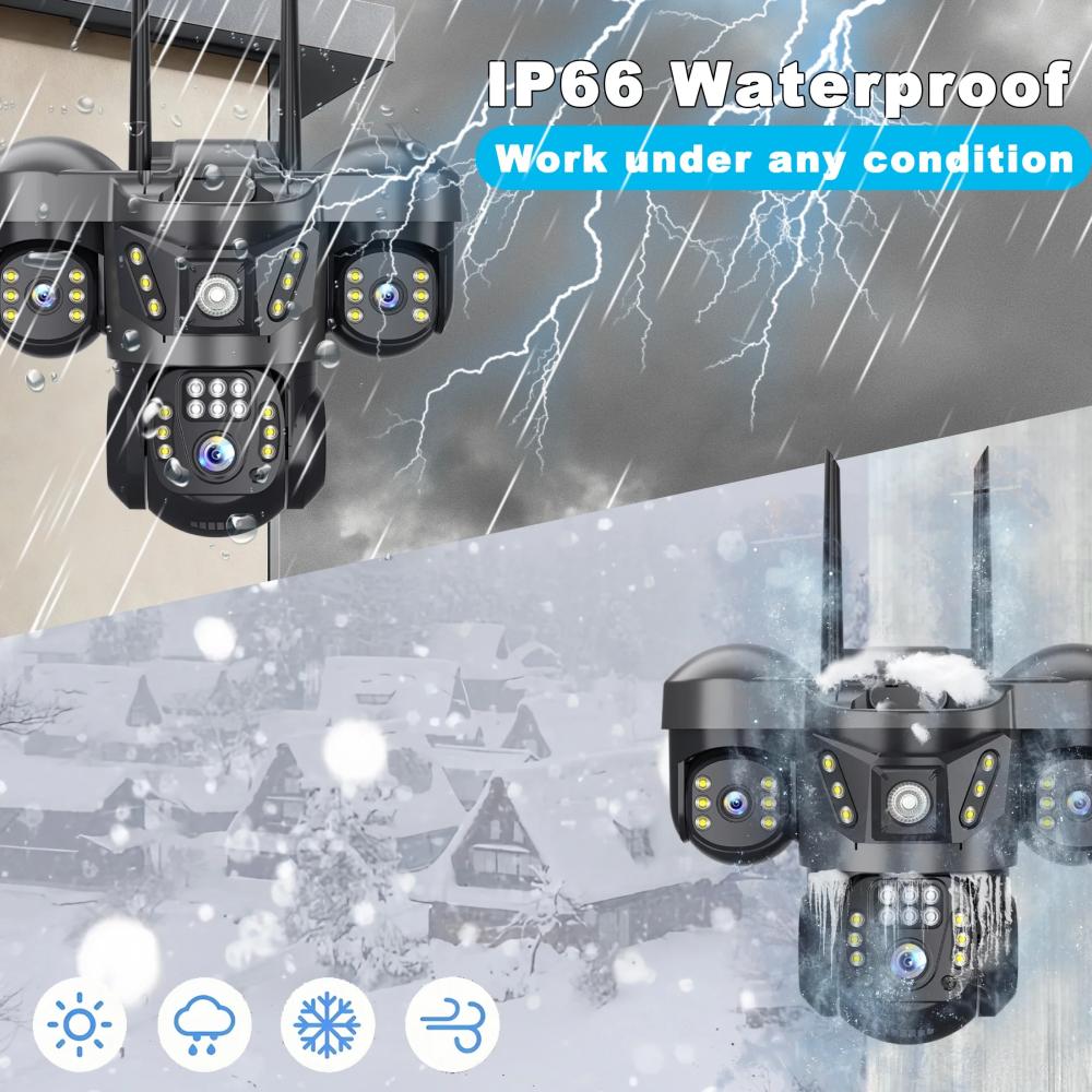 15MP 8K WIFI IP 카메라 3화면 3렌즈 PT - Smart Home Kamera Outdoor 리뷰 및 가격