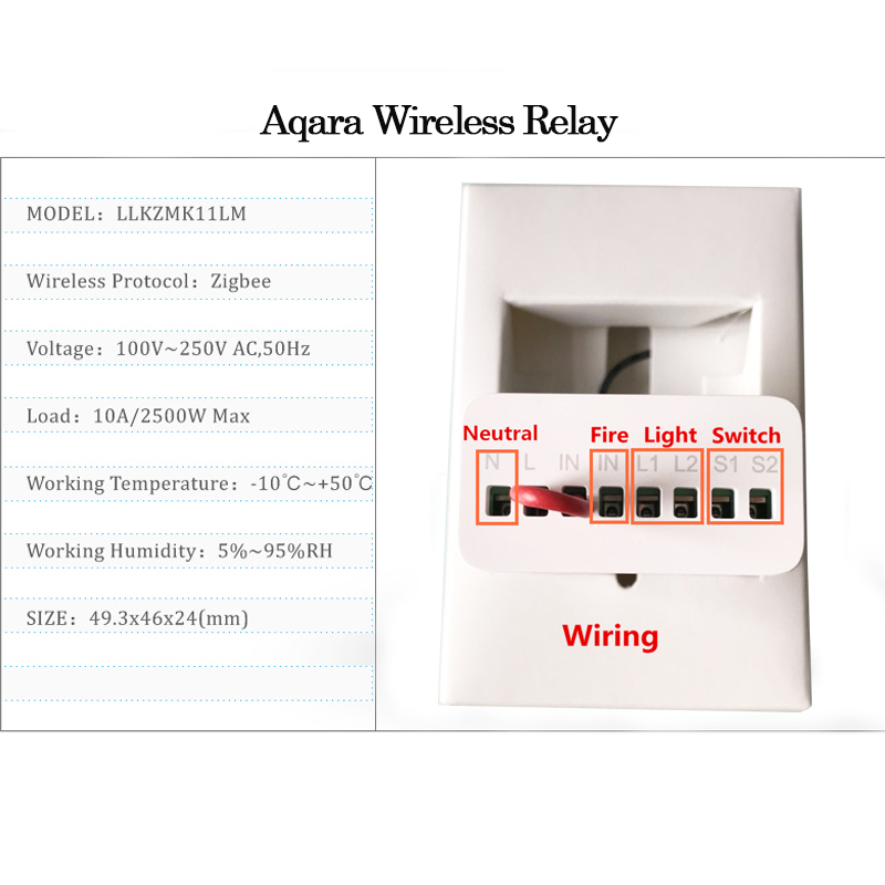 Aqara 양방향 제어 모듈 릴레이 스위치 컨트롤러 Z - Smart Home Os 리뷰 및 가격