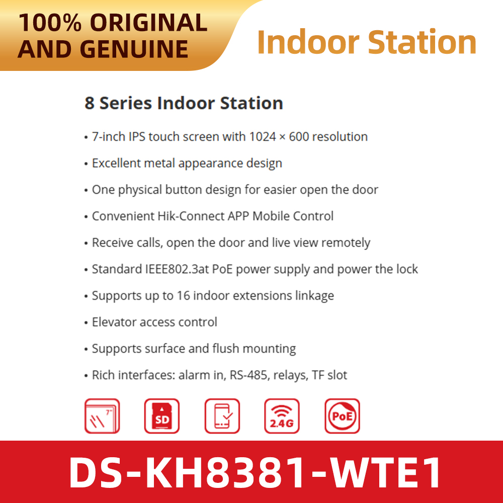 Hikvision DS-KH8381-WTE1 7인치 터 - Smart Home Hikvision 리뷰 및 가격