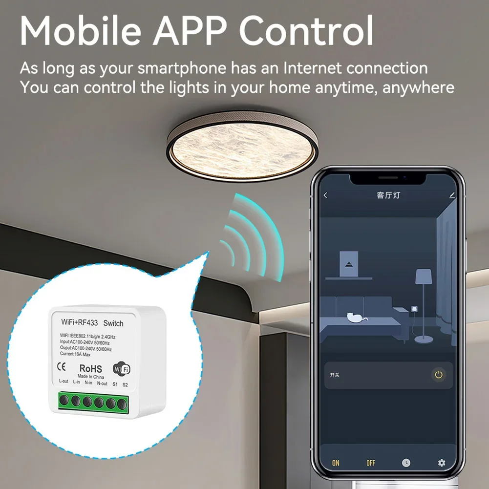 음성 제어 모듈 WiFi RF433 홈 오토메이션용 스 - Smart Home Automation 리뷰 및 가격