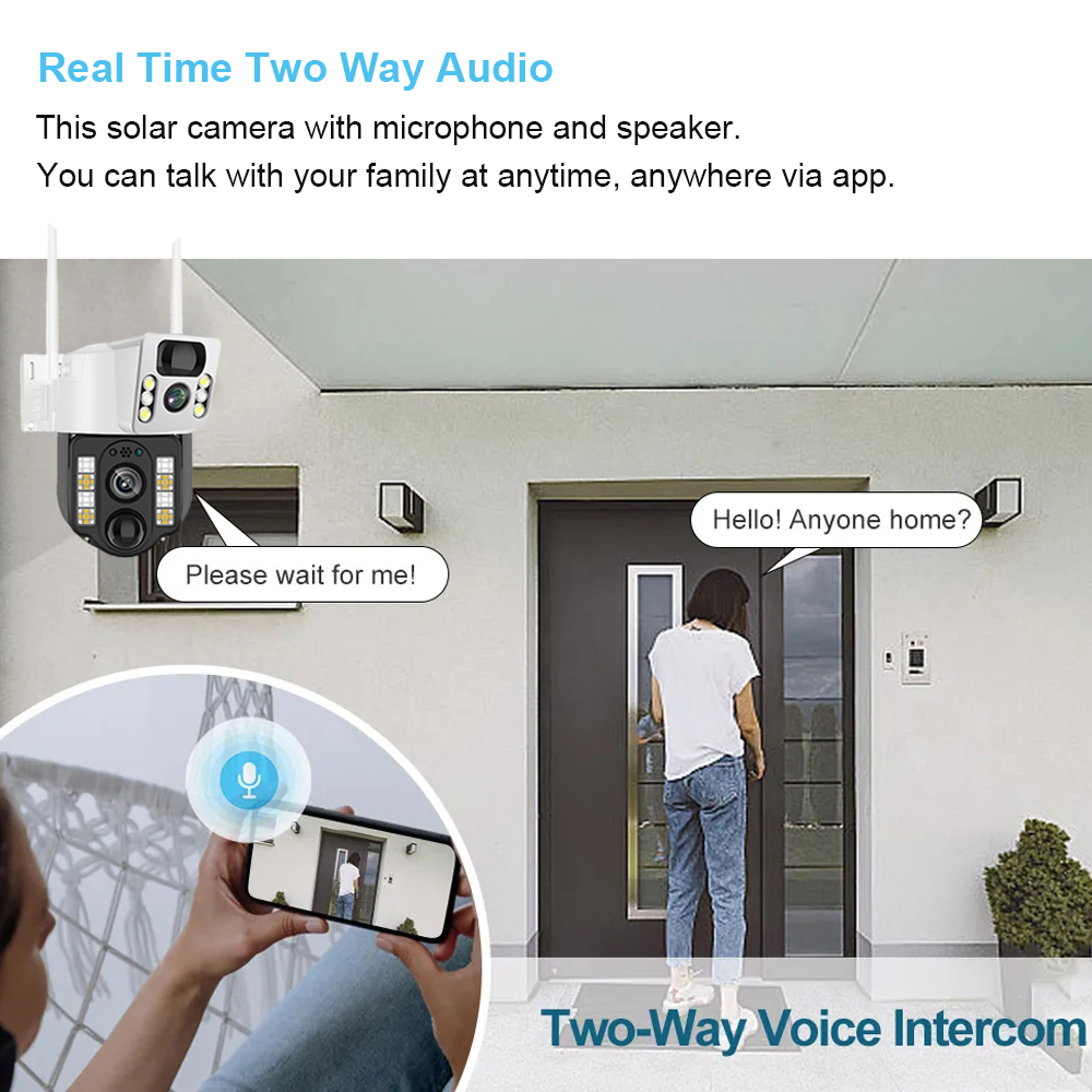 와이파이 4G 태양광 IP CCTV 감시 카메라, 야외 - Smart Home Os 리뷰 및 가격