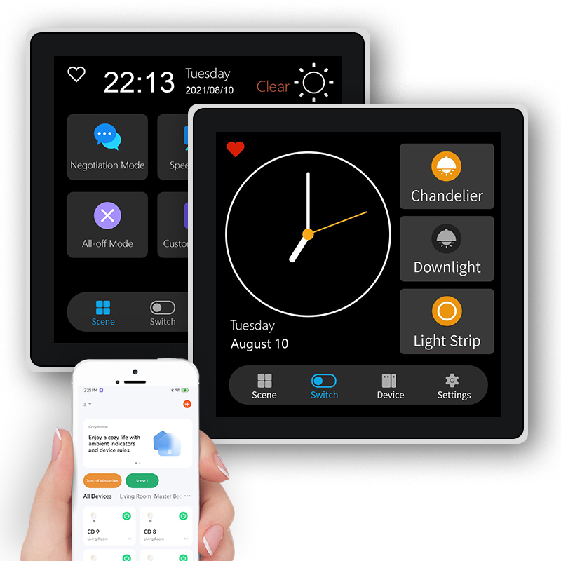 FUERS 4 인치 터치 스크린 다기능 스마트 벽 스위 - Smart Home Zigbee 리뷰 및 가격